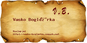 Vasko Boglárka névjegykártya