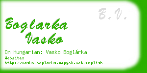 boglarka vasko business card