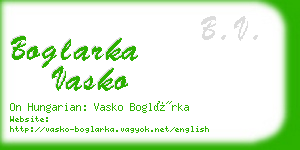 boglarka vasko business card